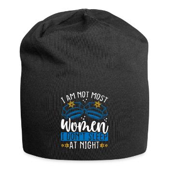 Night Police Officer I am not most Women Policeman - Jersey-Beanie - Schwarz - Vorne