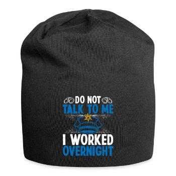 Night Shift Policeman I worked Police Officer - Jersey-Beanie - Schwarz - Vorne
