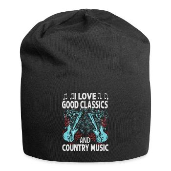 I Love Good Classics And Country Music - Concerts - Jersey Beanie - black - Front