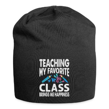 Teaching My Favorite Class Brings Me Happiness - T - Jersey Beanie - black - Front