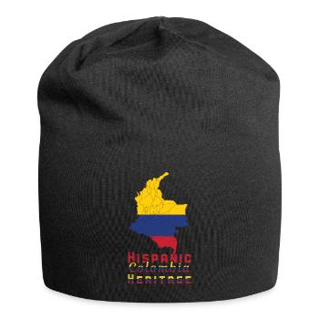 Mois du patrimoine hispanique colombien de Colombie - Bonnet en jersey - noir - Devant