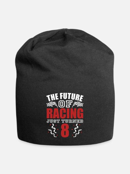 Racing Geburtstag Motorsport Spruch - Jersey-Beanie - Schwarz