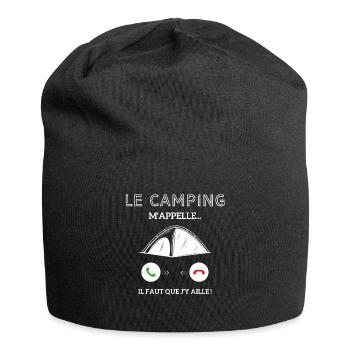 le campagne m'appelle il faut que j'y aille! - Bonnet en jersey - noir - Devant