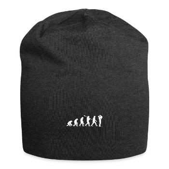 évolution, père, - Bonnet en jersey - charbon - Devant