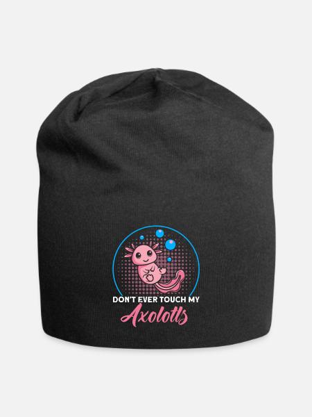 Axolotl Axolotl Besitzer Axolotl Amphibie Geschenk - Jersey-Beanie - Schwarz