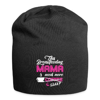 Breastfeeding Mom Mama Normalized Awareness - Jersey Beanie - black - Front