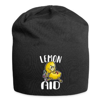 Lemon Aid Lustige Sprüche Limo Limonade - Jersey-Beanie - Schwarz - Vorne