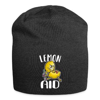 Lemon Aid Lemon First Aid Lemons Lemonade Day - Jersey Beanie - charcoal grey - Front