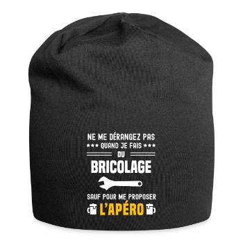 bricolage clé molette ne dérangez pas sauf apéro - Bonnet en jersey - noir - Devant