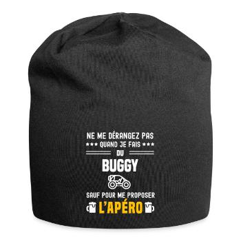 buggy ne dérangez pas sauf apéro - Bonnet en jersey - noir - Devant