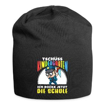 Schulkind Einschulung Polizei - Jersey-Beanie - Schwarz - Vorne
