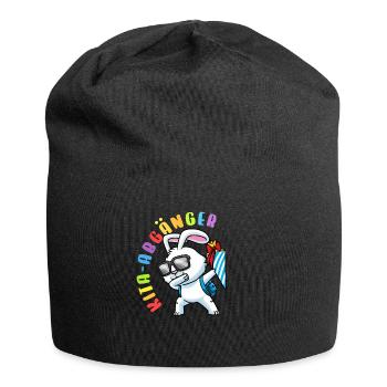 Kita Abgänger Schultüte Hase Kindergarten - Jersey-Beanie - Schwarz - Vorne
