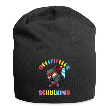 Schulkind Einschulung Ninja - Jersey-Beanie - Schwarz - Vorne