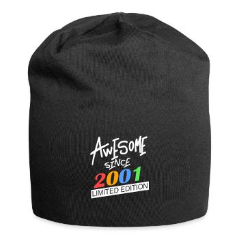 2001 - Jahrgang 2001 - Fantastisch seit 2001 - Jersey-Beanie - Schwarz - Vorne