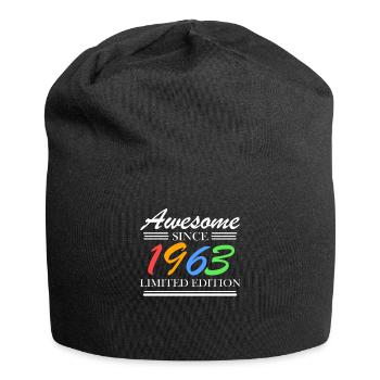 1963 - Born 1963 - Fantastic since 1963 - Jersey Beanie - black - Front