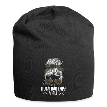Chasseur de cerfs Fille - Bonnet en jersey - noir - Devant