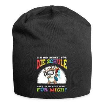 Schulkind Einschulung Reh - Jersey-Beanie - Schwarz - Vorne