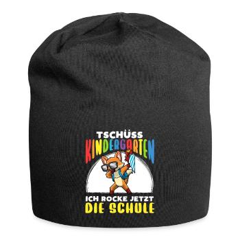 Schulkind Einschulung Fuchs - Jersey-Beanie - Schwarz - Vorne