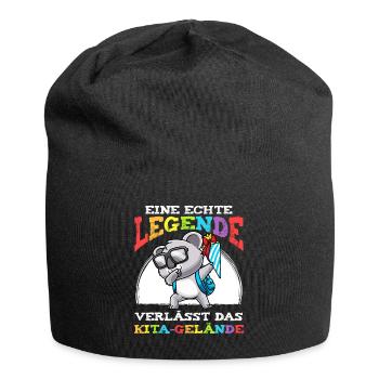 Schulkind Einschulung Koala - Jersey-Beanie - Schwarz - Vorne