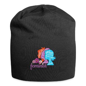 Smart Feminist Feminism Rights Womens Equality - Jersey Beanie - black - Front