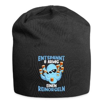 Entspannt achtarmig einen reinorgeln Saufen Party - Jersey-Beanie - Schwarz - Vorne
