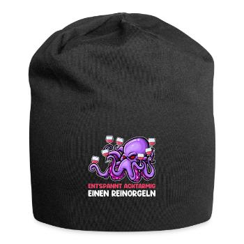 Achtarmig einen reinorgeln Bier - Jersey-Beanie - Schwarz - Vorne
