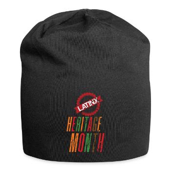 Drapeaux latinos hispaniques Mois du patrimoine hispanique - Bonnet en jersey - noir - Devant