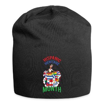 Lady Hispanic Hispanic Heritage Month - Jersey Beanie - black - Front