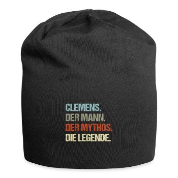 Clemens der Mann der Mythos die Legende - Jersey-Beanie - Schwarz - Vorne