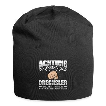 Drechsler Achtung wahnsinniger Drechseln - Jersey-Beanie - Schwarz - Vorne
