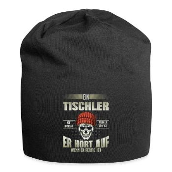 Tischler - Jersey-Beanie - Schwarz - Vorne