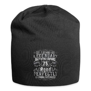Legendär 75 Jahre alt Geschenk zum 75. Geburtstag - Jersey-Beanie - Schwarz - Vorne