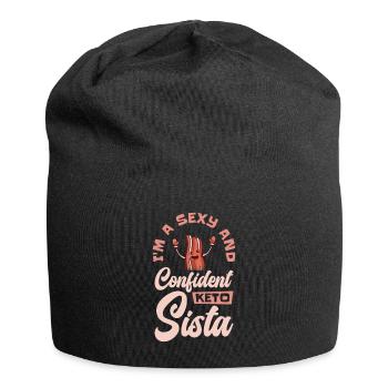 Keto-Diät Sexy Selbstbewusst Ketogene Ernährung - Jersey-Beanie - Schwarz - Vorne