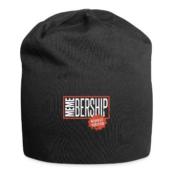 Social Media Meme Mitgliedschaftsantrag - Jersey-Beanie - Schwarz - Vorne