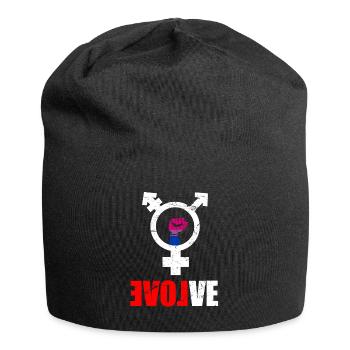 LGBT Rainbow Gay Pride Homo Lesbian Gay - Jersey Beanie - black - Front