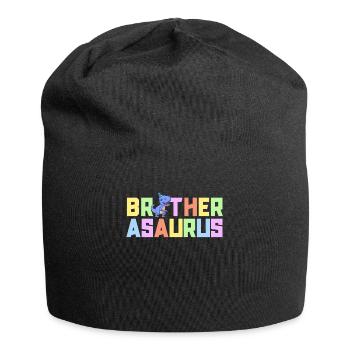 Bruder Asaurus Dinosaurier Geburtstagsfeier TRex - Jersey-Beanie - Schwarz - Vorne