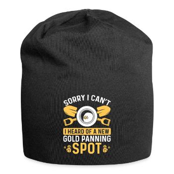 Gold Panning Spot Panner Digging for Gold - Jersey-Beanie - Schwarz - Vorne