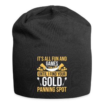 Gold Mining Spot Prospector Miner Digger Gold - Jersey Beanie - black - Front