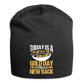 Gold Back Injury Surgery Replacement Panner - Jersey-Beanie - Schwarz - Vorne