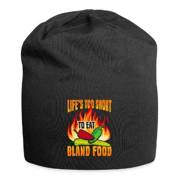 Chili Design für einen Habanero Chili-Liebhaber - Jersey-Beanie - Schwarz - Vorne