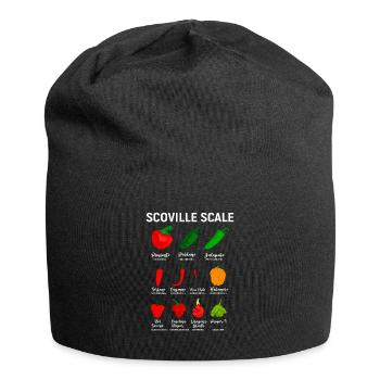Scoville Skala Habanero Chili Liebhaber - Jersey-Beanie - Schwarz - Vorne