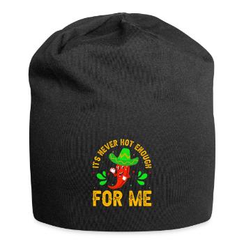 Mexikanisches Essen Habanero-Chili-Liebhaber - Jersey-Beanie - Schwarz - Vorne