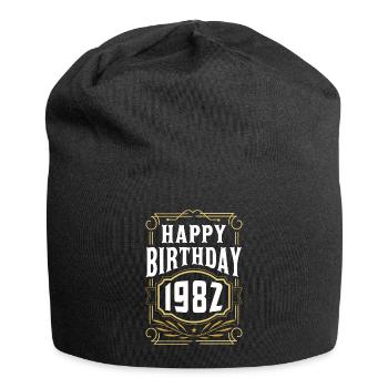 1982 Fête d’anniversaire Vieille année de construction - Bonnet en jersey - noir - Devant