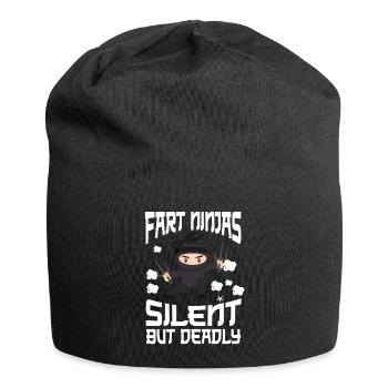 Ninja Ninjutsu Judo Katana Kids Shuriken Warrior - Jersey Beanie - black - Front