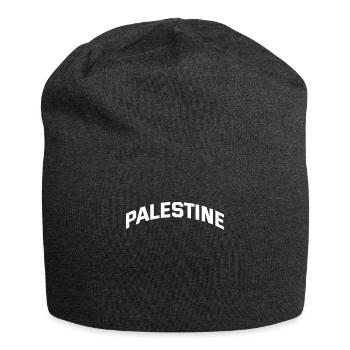 Palästina Geschenk Free Palestine Gaza Streifen - Jersey-Beanie - Anthrazit - Vorne