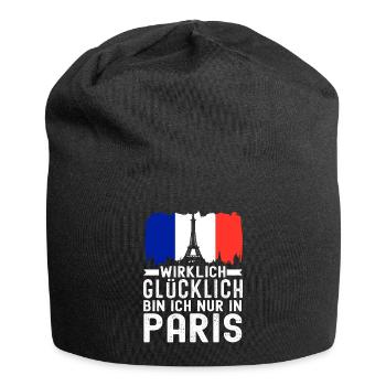 France Flag France Paris Marseille French - Jersey Beanie - black - Front