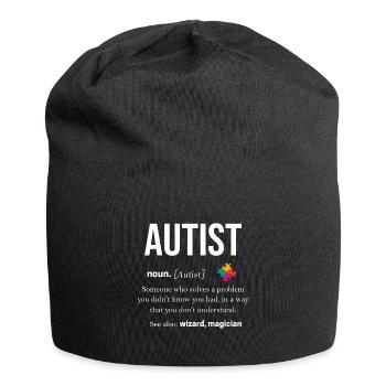 Autism Gift Autistic Asperger ADHD Autism - Jersey Beanie - black - Front