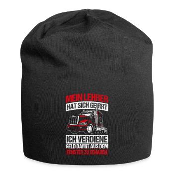 LKW-Fahrer Lustiger LKW Lastwagen Spruch Männer - Jersey-Beanie - Schwarz - Vorne