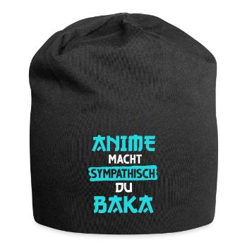 Japanisch Anime Manga Baka Senpai Nani Kawai Otaku - Jersey-Beanie - Schwarz - Vorne