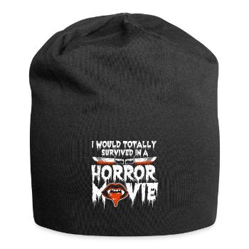 I Would Totally Survive In A Horror Movie - Jersey Beanie - black - Front